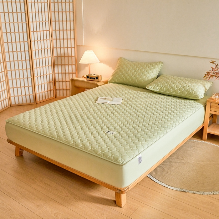 91家纺网 家纺一手货源 找家纺 （总）邵依家纺 2026新款A类加厚纯棉夹棉全棉床笠13372提供买家秀