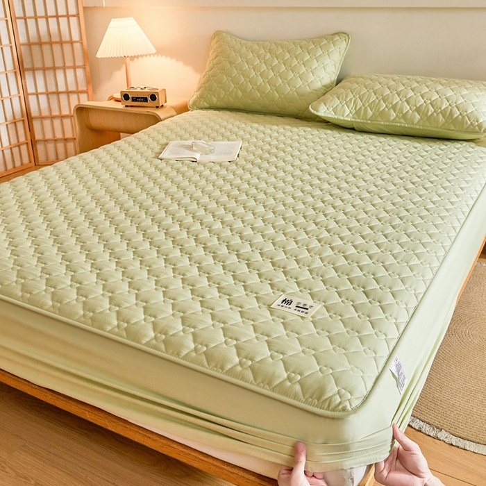 91家纺网 家纺一手货源 找家纺 （总）邵依家纺 2026新款A类加厚纯棉夹棉全棉床笠13372提供买家秀