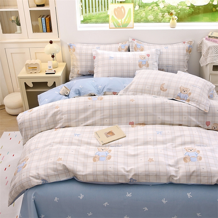 91家纺网 家纺一手货源 找家纺 （总）织写 2026新款A类单件被套  单被套全棉纯棉 12868  预留缩水尺寸