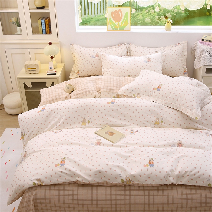 91家纺网 家纺一手货源 找家纺 （总）织写 2026新款A类单件被套  单被套全棉纯棉 12868  预留缩水尺寸