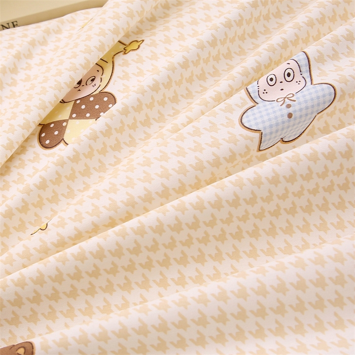 91家纺网 家纺一手货源 找家纺 织写 2026新款A类单件被套  单被套全棉纯棉 12868  预留缩水尺寸 百变精灵-黄