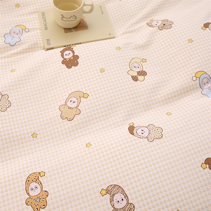 91家纺网 家纺一手货源 找家纺 织写 2026新款A类单件被套  单被套全棉纯棉 12868  预留缩水尺寸 百变精灵-黄