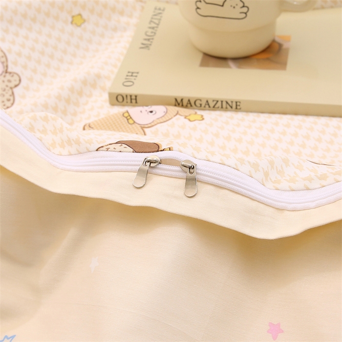 91家纺网 家纺一手货源 找家纺 织写 2026新款A类单件被套  单被套全棉纯棉 12868  预留缩水尺寸 百变精灵-黄