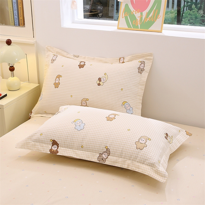 91家纺网 家纺一手货源 找家纺 织写 2026新款A类单件被套  单被套全棉纯棉 12868  预留缩水尺寸 百变精灵-黄