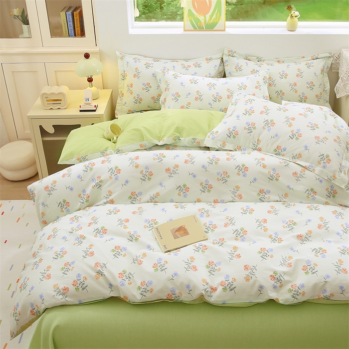 91家纺网 家纺一手货源 找家纺 织写 2026新款A类单件被套  单被套全棉纯棉 12868  预留缩水尺寸 春恋,春恋