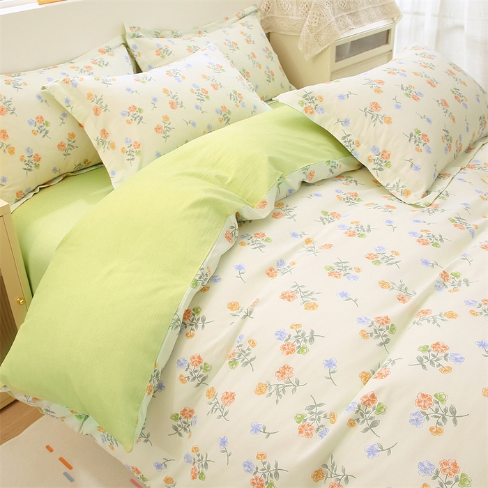 91家纺网 家纺一手货源 找家纺 织写 2026新款A类单件被套  单被套全棉纯棉 12868  预留缩水尺寸 春恋