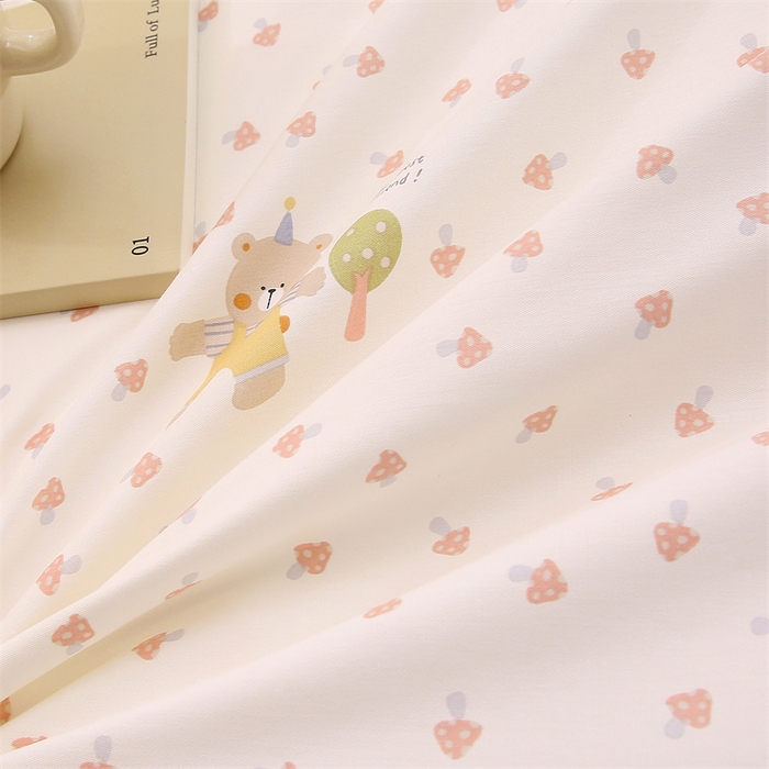 91家纺网 家纺一手货源 找家纺 织写 2026新款A类单件被套  单被套全棉纯棉 12868  预留缩水尺寸 花间沐-米