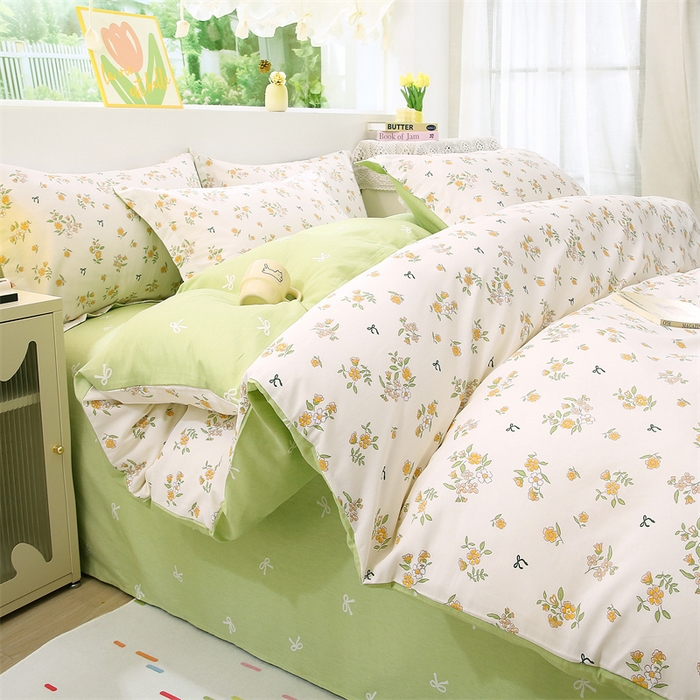 91家纺网 家纺一手货源 找家纺 织写 2026新款A类单件被套  单被套全棉纯棉 12868  预留缩水尺寸 花叙