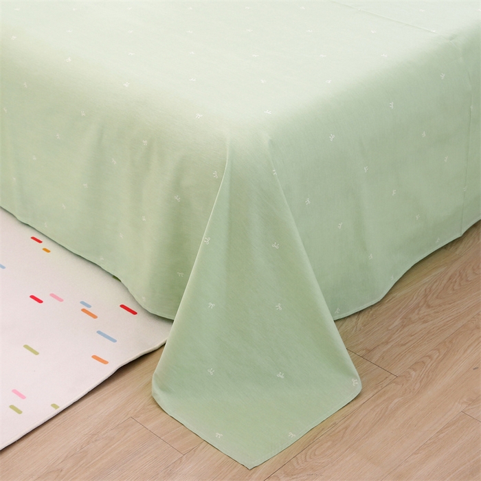 91家纺网 家纺一手货源 找家纺 织写 2026新款A类单件被套  单被套全棉纯棉 12868  预留缩水尺寸 槿夕-绿