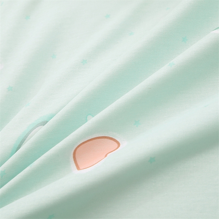 91家纺网 家纺一手货源 找家纺 织写 2026新款A类单件被套  单被套全棉纯棉 12868  预留缩水尺寸 卡布奇诺-绿