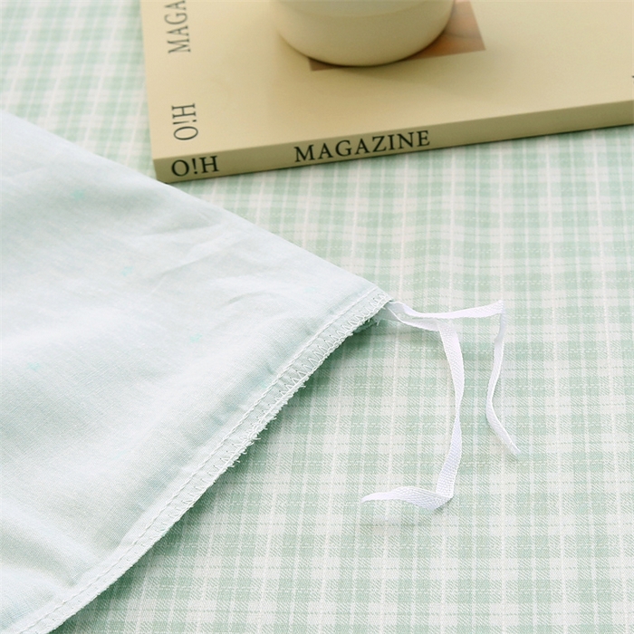 91家纺网 家纺一手货源 找家纺 织写 2026新款A类单件被套  单被套全棉纯棉 12868  预留缩水尺寸 卡布奇诺-绿