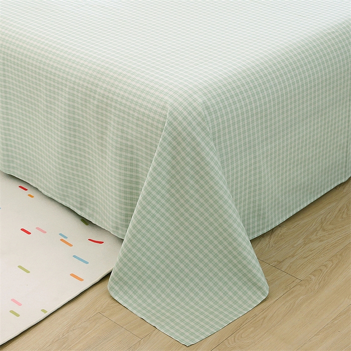 91家纺网 家纺一手货源 找家纺 织写 2026新款A类单件被套  单被套全棉纯棉 12868  预留缩水尺寸 卡布奇诺-绿