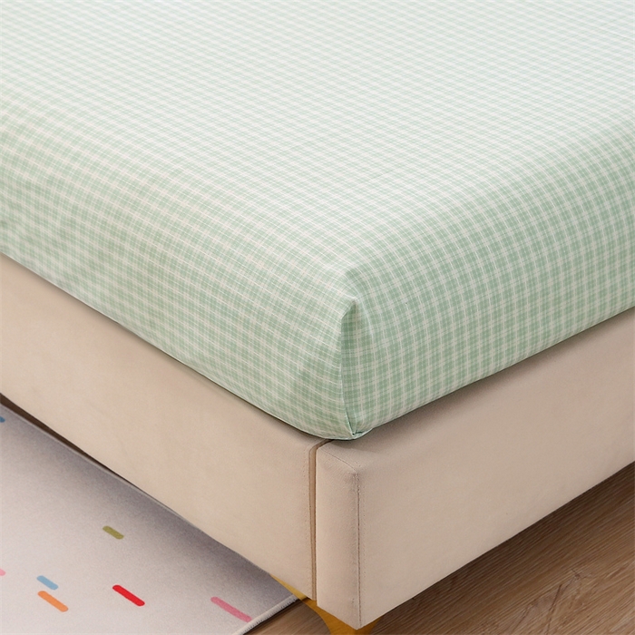 91家纺网 家纺一手货源 找家纺 织写 2026新款A类单件被套  单被套全棉纯棉 12868  预留缩水尺寸 卡布奇诺-绿