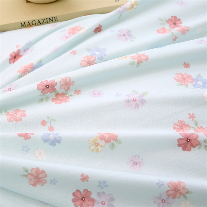 91家纺网 家纺一手货源 找家纺 织写 2026新款A类单件被套  单被套全棉纯棉 12868  预留缩水尺寸 流绪微梦-蓝