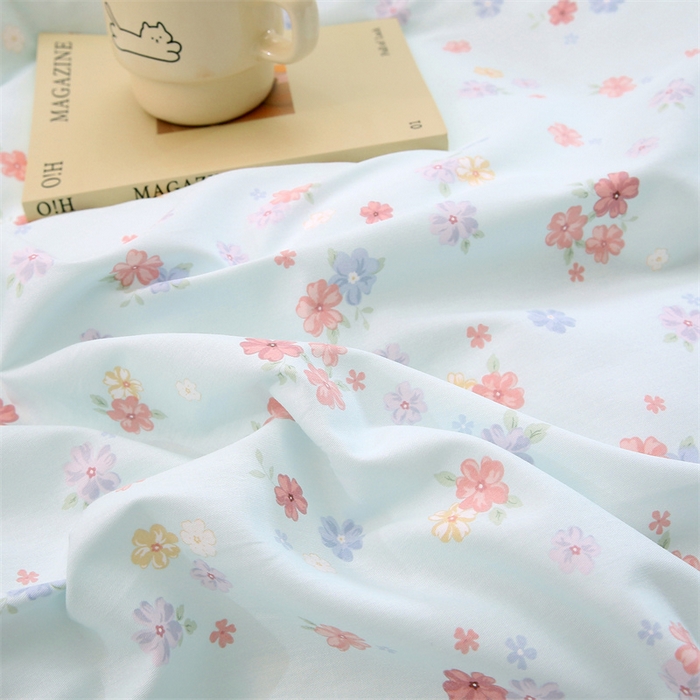 91家纺网 家纺一手货源 找家纺 织写 2026新款A类单件被套  单被套全棉纯棉 12868  预留缩水尺寸 流绪微梦-蓝