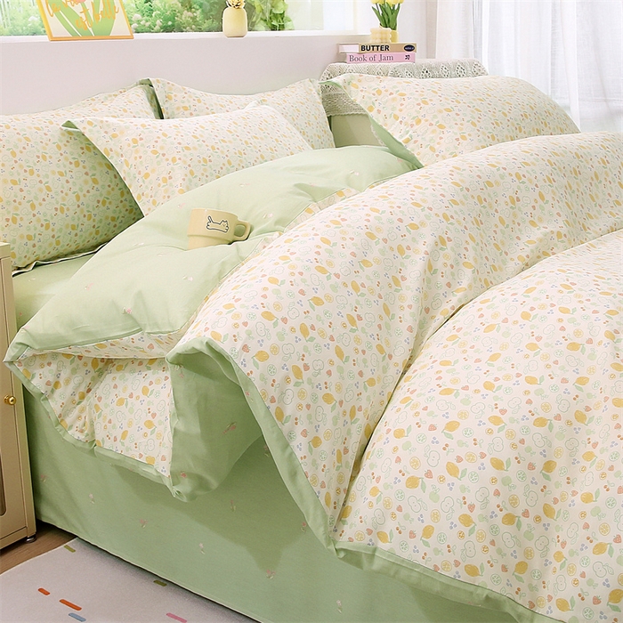 91家纺网 家纺一手货源 找家纺 织写 2026新款A类单件被套  单被套全棉纯棉 12868  预留缩水尺寸 落日暮年-米