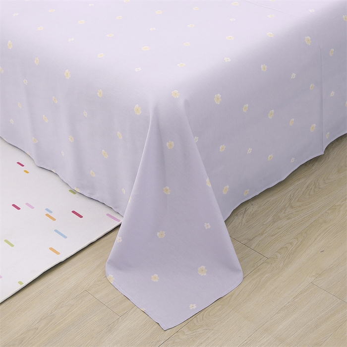 91家纺网 家纺一手货源 找家纺 织写 2026新款A类单件被套  单被套全棉纯棉 12868  预留缩水尺寸 朴雅-紫