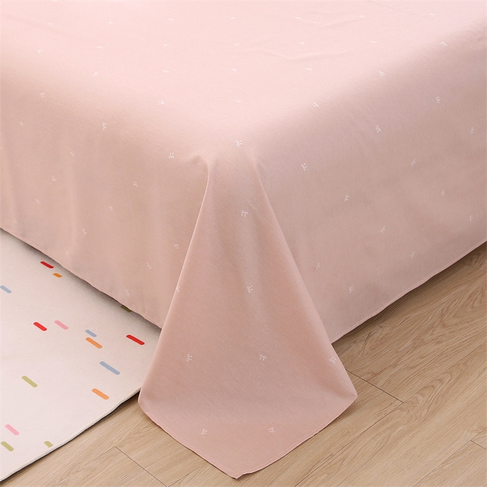 91家纺网 家纺一手货源 找家纺 织写 2026新款A类单件被套  单被套全棉纯棉 12868  预留缩水尺寸 轻颜-粉