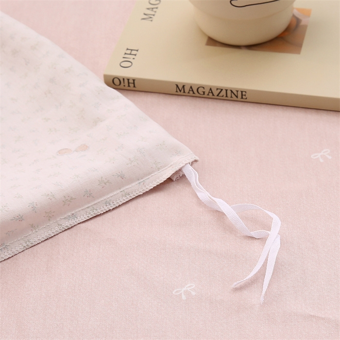 91家纺网 家纺一手货源 找家纺 织写 2026新款A类单件被套  单被套全棉纯棉 12868  预留缩水尺寸 轻颜-粉