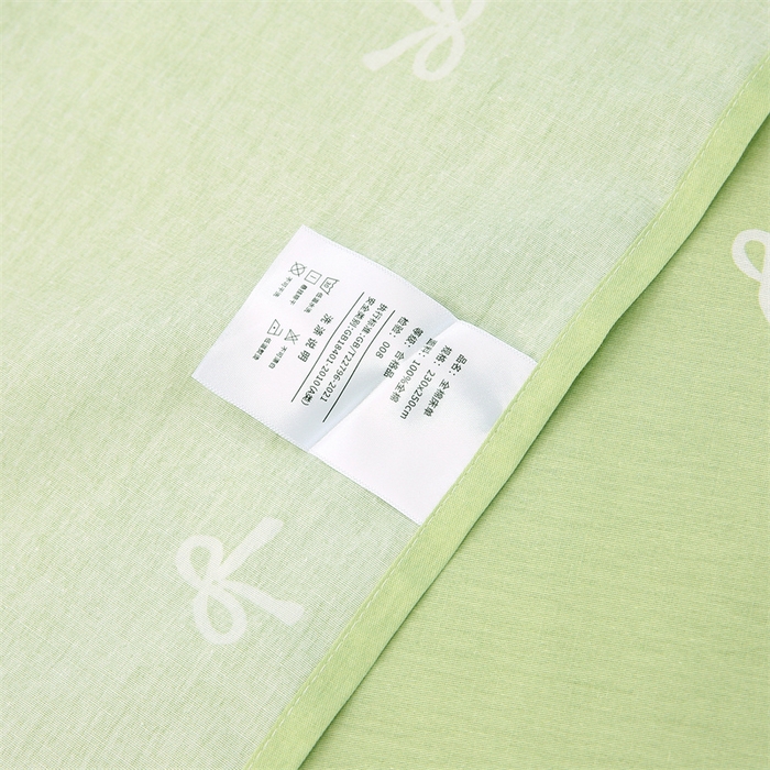 91家纺网 家纺一手货源 找家纺 织写 2026新款A类单件被套  单被套全棉纯棉 12868  预留缩水尺寸 晚晴-绿