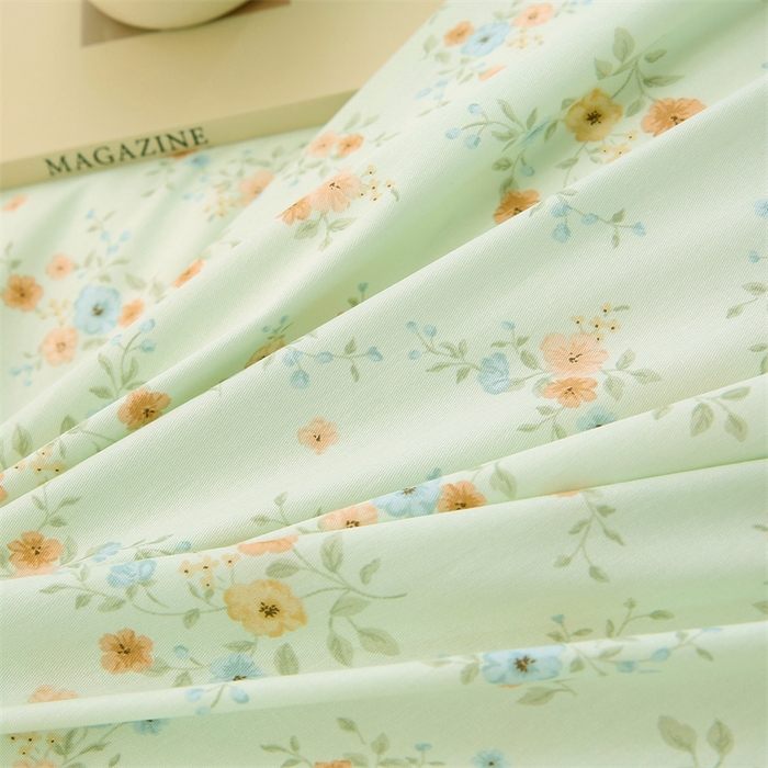 91家纺网 家纺一手货源 找家纺 织写 2026新款A类单件被套  单被套全棉纯棉 12868  预留缩水尺寸 乡间漫步-绿