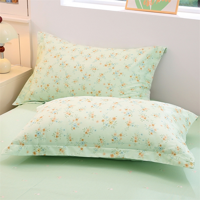 91家纺网 家纺一手货源 找家纺 织写 2026新款A类单件被套  单被套全棉纯棉 12868  预留缩水尺寸 乡间漫步-绿