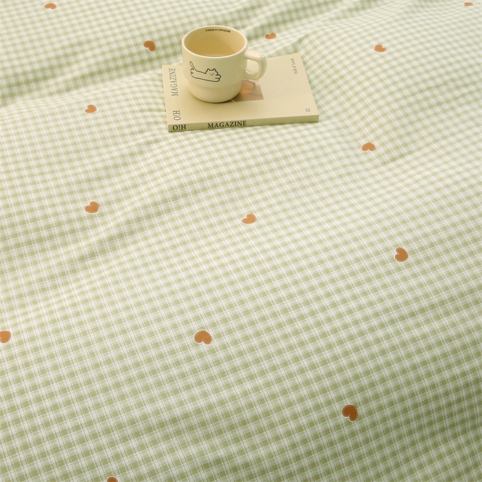 91家纺网 家纺一手货源 找家纺 织写 2026新款A类单件被套  单被套全棉纯棉 12868  预留缩水尺寸 星岛-绿