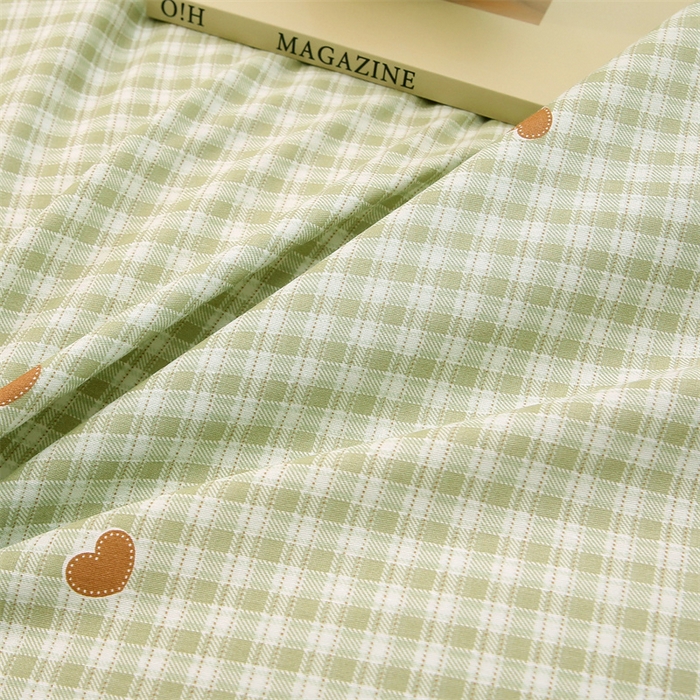 91家纺网 家纺一手货源 找家纺 织写 2026新款A类单件被套  单被套全棉纯棉 12868  预留缩水尺寸 星岛-绿