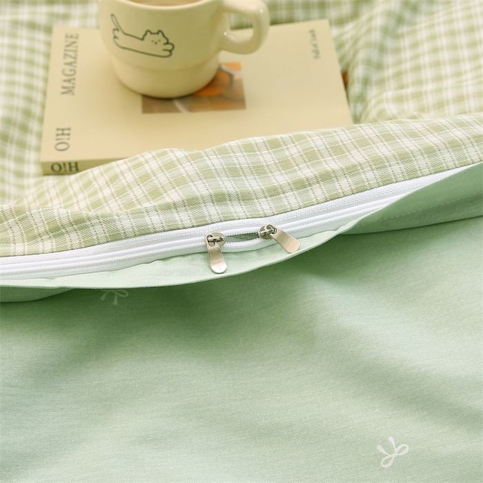 91家纺网 家纺一手货源 找家纺 织写 2026新款A类单件被套  单被套全棉纯棉 12868  预留缩水尺寸 星岛-绿