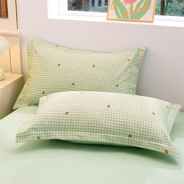 91家纺网 家纺一手货源 找家纺 织写 2026新款A类单件被套  单被套全棉纯棉 12868  预留缩水尺寸 星岛-绿