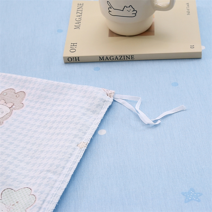 91家纺网 家纺一手货源 找家纺 织写 2026新款A类 四件套纯棉全棉12868    预留缩水尺寸 百变精灵-蓝