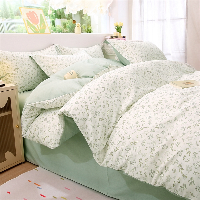 91家纺网 家纺一手货源 找家纺 织写 2026新款A类 四件套纯棉全棉12868    预留缩水尺寸 春旭