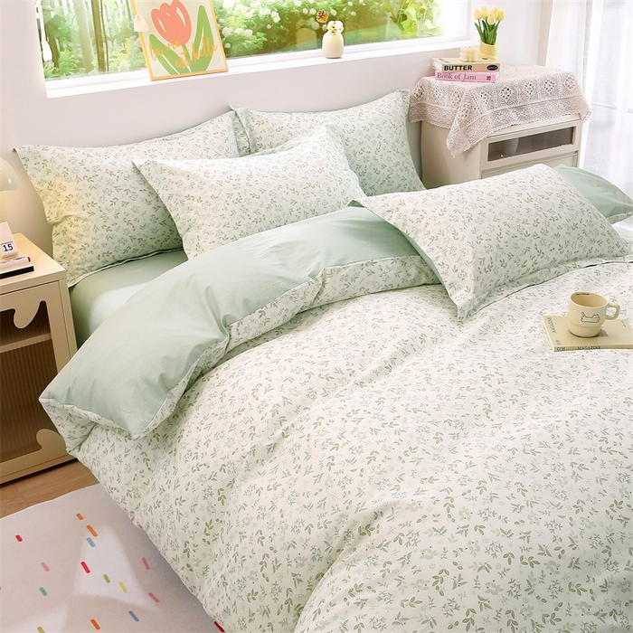 91家纺网 家纺一手货源 找家纺 织写 2026新款A类 四件套纯棉全棉12868    预留缩水尺寸 春旭