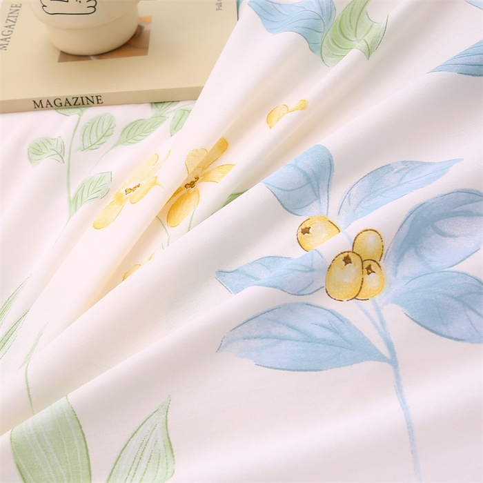 91家纺网 家纺一手货源 找家纺 织写 2026新款A类 四件套纯棉全棉12868    预留缩水尺寸 淡花香梦