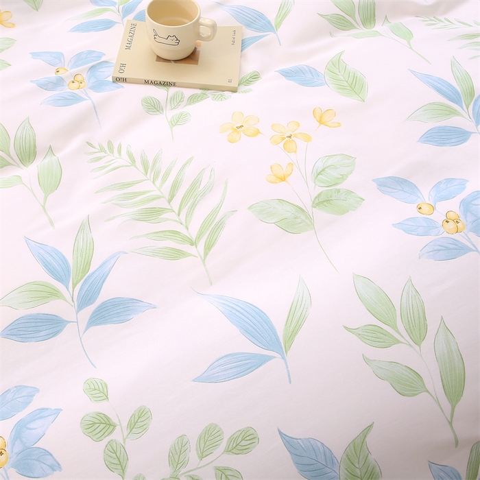 91家纺网 家纺一手货源 找家纺 织写 2026新款A类 四件套纯棉全棉12868    预留缩水尺寸 淡花香梦