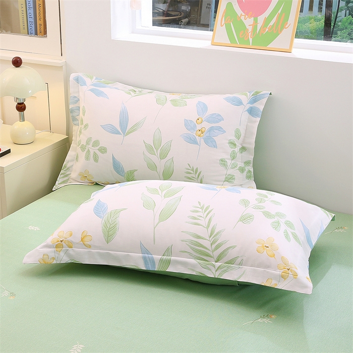 91家纺网 家纺一手货源 找家纺 织写 2026新款A类 四件套纯棉全棉12868    预留缩水尺寸 淡花香梦