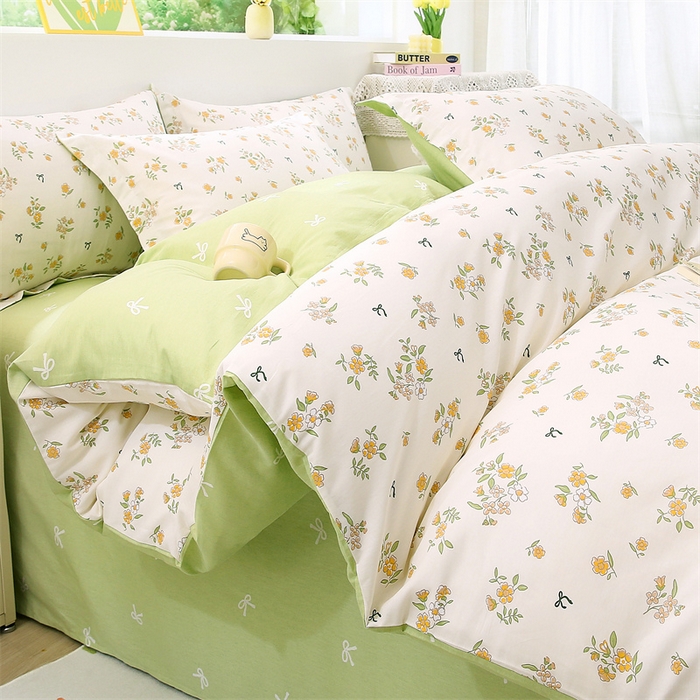 织写 2026新款A类 四件套纯棉全棉12868    预留缩水尺寸 花叙