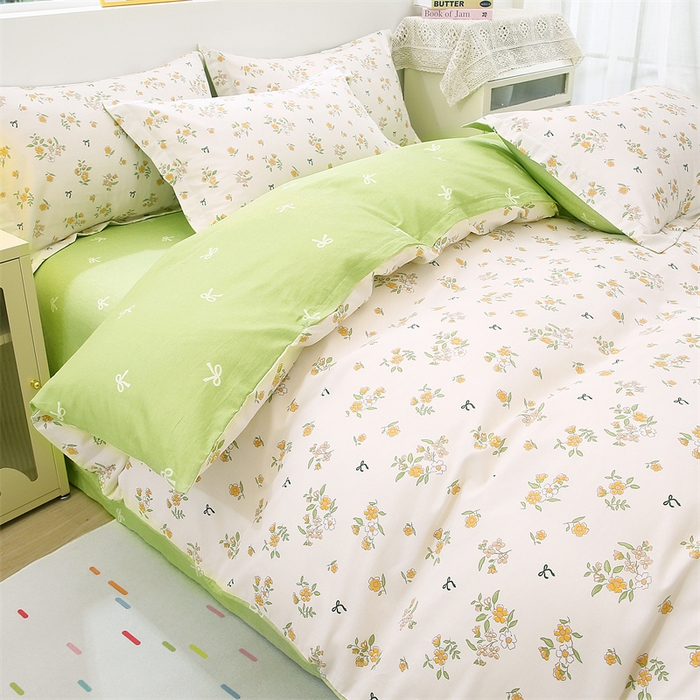 91家纺网 家纺一手货源 找家纺 织写 2026新款A类 四件套纯棉全棉12868    预留缩水尺寸 花叙