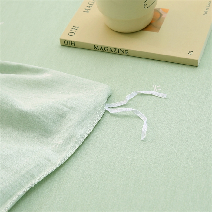 91家纺网 家纺一手货源 找家纺 织写 2026新款A类 四件套纯棉全棉12868    预留缩水尺寸 槿夕-绿