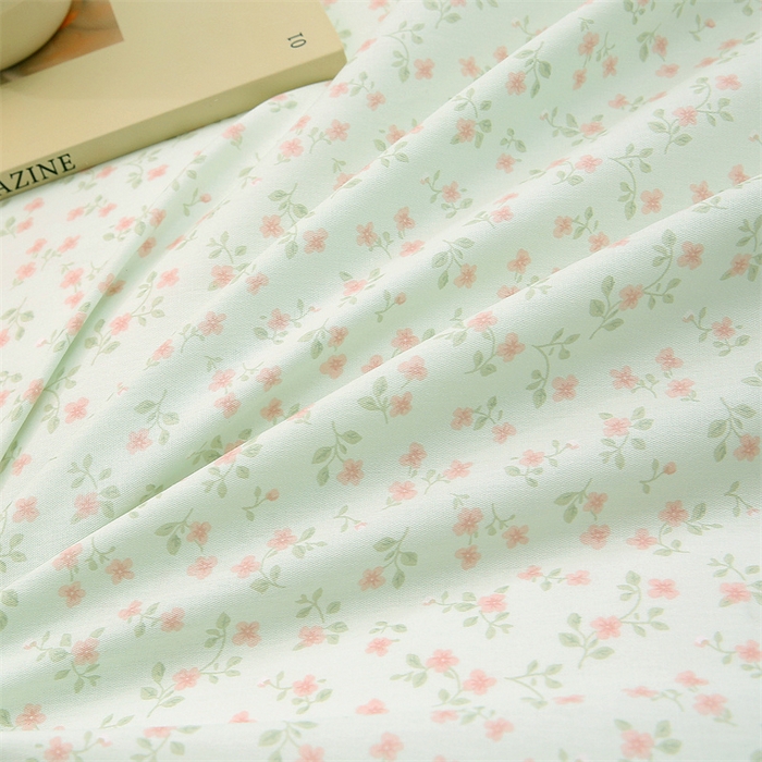 91家纺网 家纺一手货源 找家纺 织写 2026新款A类 四件套纯棉全棉12868    预留缩水尺寸 槿夕-绿