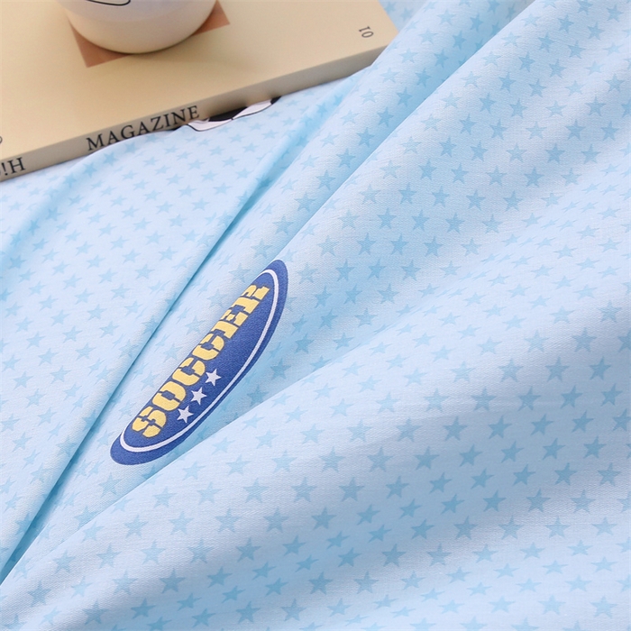 91家纺网 家纺一手货源 找家纺 织写 2026新款A类 四件套纯棉全棉12868    预留缩水尺寸 快乐足球