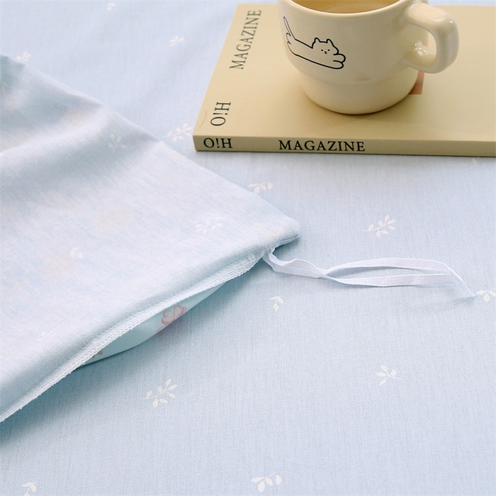 91家纺网 家纺一手货源 找家纺 织写 2026新款A类 四件套纯棉全棉12868    预留缩水尺寸 流绪微梦-蓝