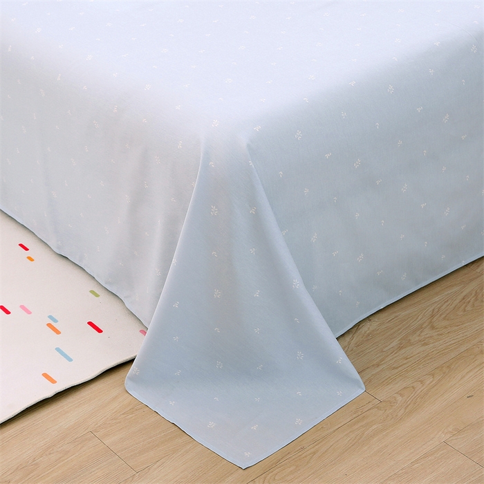 91家纺网 家纺一手货源 找家纺 织写 2026新款A类 四件套纯棉全棉12868    预留缩水尺寸 流绪微梦-蓝