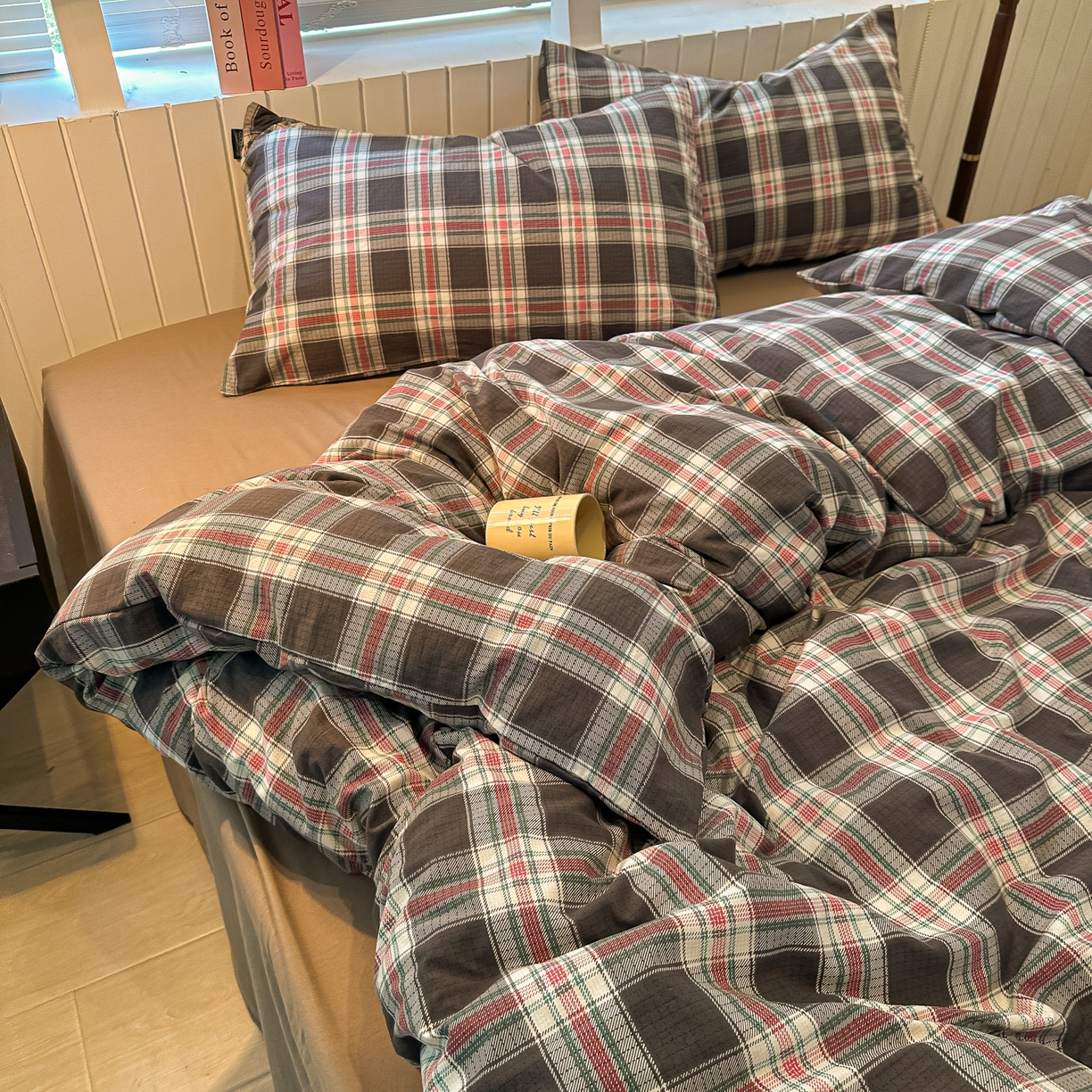 91家纺网 家纺一手货源 找家纺 （总）多乐家纺 2026新款秋冬韩系花卉舒柔棉印花四件套