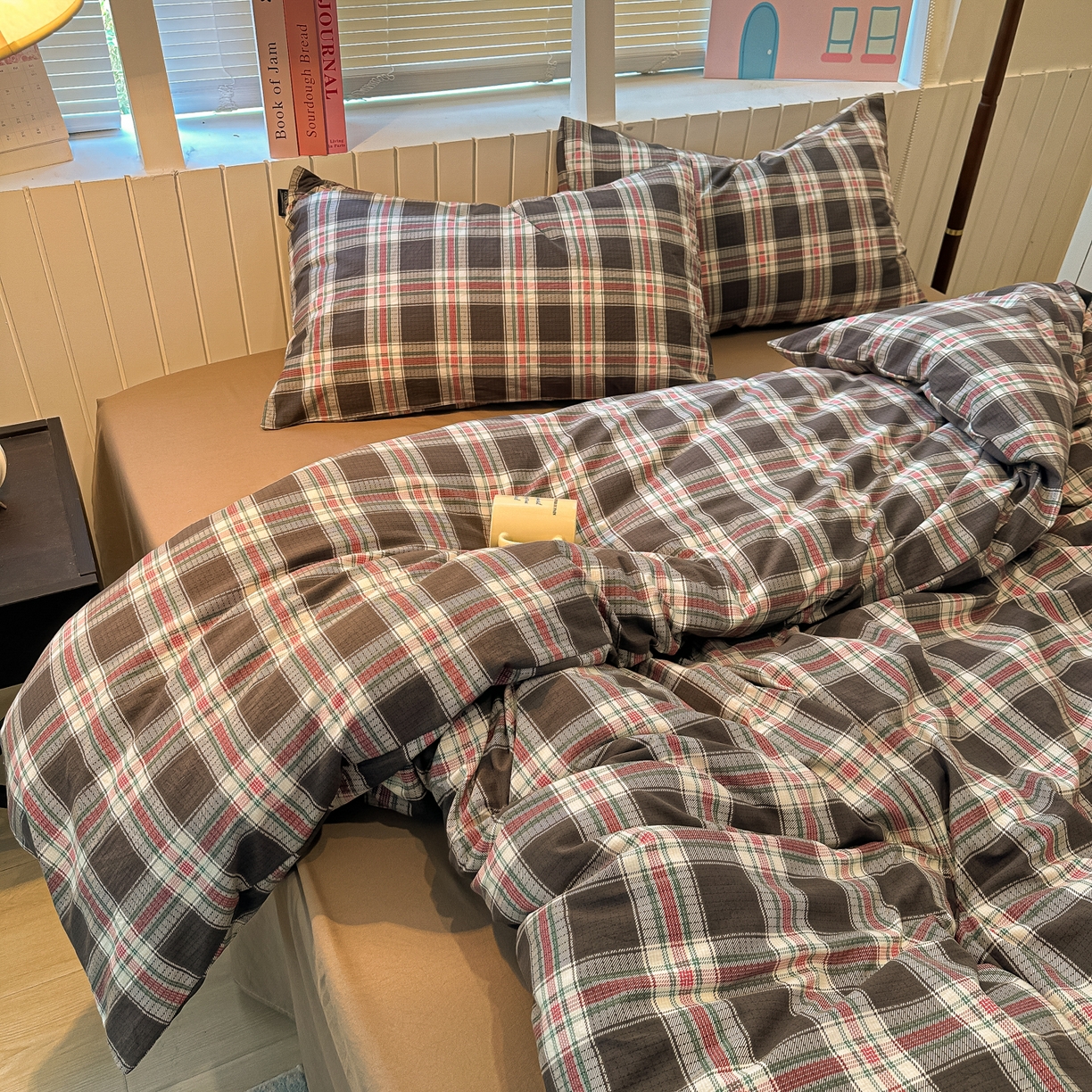 91家纺网 家纺一手货源 找家纺 （总）多乐家纺 2026新款秋冬韩系花卉舒柔棉印花四件套