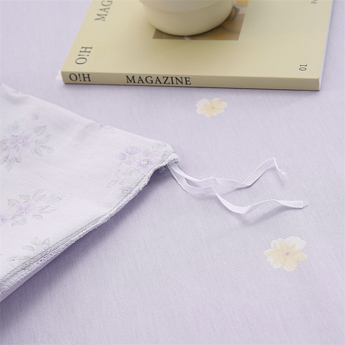 91家纺网 家纺一手货源 找家纺 织写 2026新款A类 四件套纯棉全棉12868    预留缩水尺寸 朴雅-紫