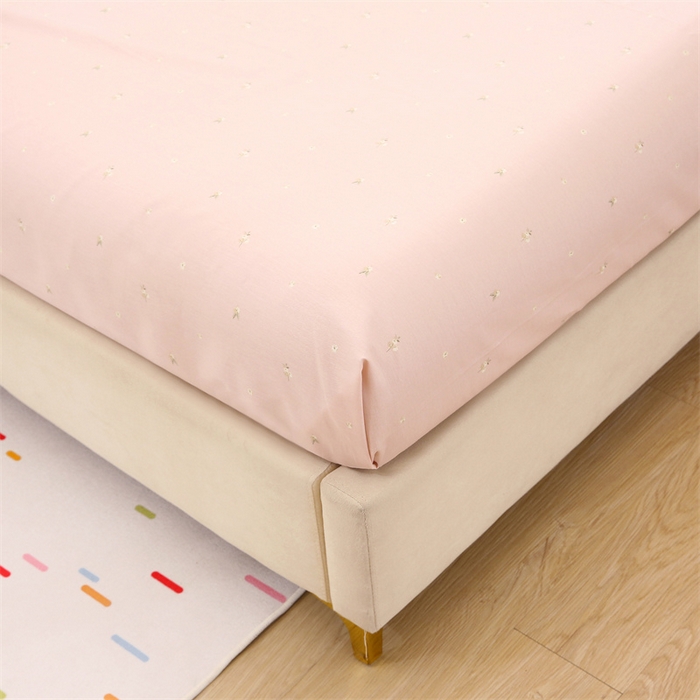 91家纺网 家纺一手货源 找家纺 织写 2026新款A类 四件套纯棉全棉12868    预留缩水尺寸 柔光浅语-粉