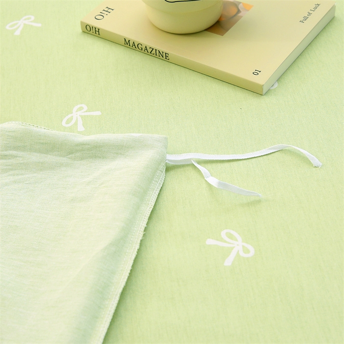 91家纺网 家纺一手货源 找家纺 织写 2026新款A类 四件套纯棉全棉12868    预留缩水尺寸 晚晴-绿