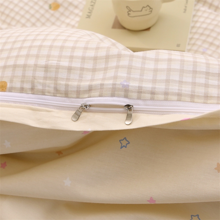 91家纺网 家纺一手货源 找家纺 织写 2026新款A类 四件套纯棉全棉12868    预留缩水尺寸 小萝莉-桔