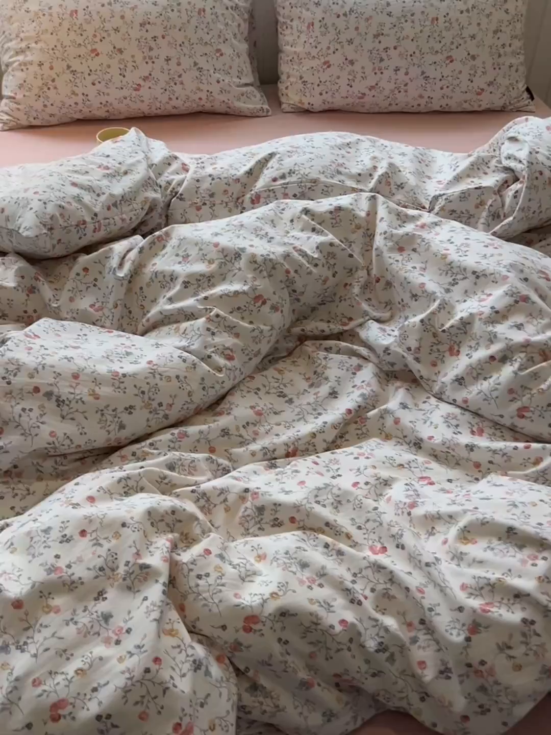 91家纺网 家纺一手货源 找家纺 多乐家纺 2026新款秋冬韩系花卉舒柔棉印花四件套 玫瑰